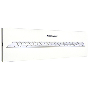 【中古】Apple Magic Keyboard テンキー付き (JIS) MQ052J/A(A1843) シルバー 元箱あり [管理:1050007463]