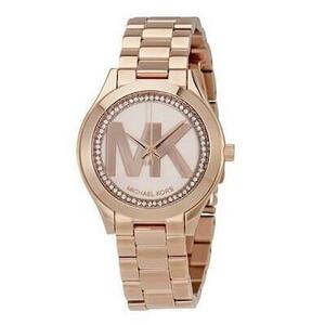 【新品・未使用】Michael Kors マイケルコース RUNWAY ランウェイ 腕時計 レディース MK3549 ピンク クリスタル MKロゴ