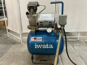 ●OG● iwata 岩田 小型　レシプロ エアコンプレサー DCS-02PT 1988年製 中古品 15L 200V 50/60Hz 0..2kW H2310-185