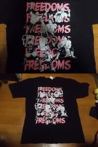 パンクドランカーズ punkdrunkers 葛西純 FREEDOMS フリーダムズ プロレス デスマッチ Tシャツ XL 蛍光灯 黒