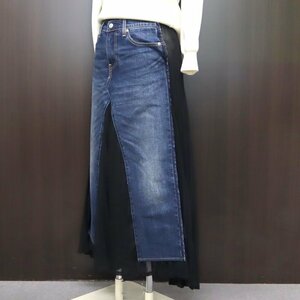 【コムデギャルソン】Levis/リーバイス JUNYA WATANABE コラボ 再構築デニムスカート プリーツスカート /is0091