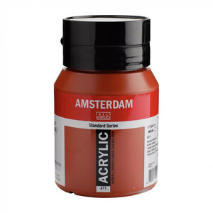 AMSTERDAM　アムステルダム　アクリリックカラー500ml　バーントシェンナ411 477747 /a