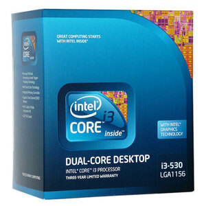 【中古】Core i3 530 2.93GHz 4M LGA1156 73W SLBLR 元箱あり [管理:3025418]