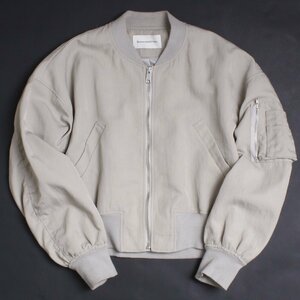 23ss BARNYARDSTORM コンパクトMA-1 定価26,400円 size0(S) グレージュ バンヤードストーム ブルゾン