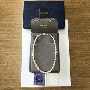 ☆MIKIMOTO ミキモト 真珠 パール ネックレス 7.0㎜～7.5㎜ シルバー金具 !