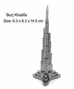 【Burj Khalifaブルジュ・ハリファ】DIY-子供のための3D建設モデルパズルオイルタワー,分解ハウス,有名な建物のアセンブリ