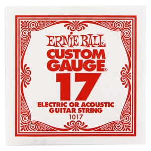 アーニーボール ERNIE BALL 1017 PLAIN STEEL 017 ギター用バラ弦