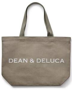 DEAN&DELUCA ディーン&デルーカ トートバッグ ディーンアンドデルーカ エコバッグ チャリティー　オリーブ　L 限定　完売