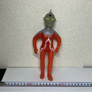 ②ウルトラセブン マルサン ソフビ 当時物 円谷プロ ウルトラマン レトロ 昭和レトロ アンティーク ヴィンテージ /ブルマァク