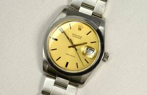 ☆ G付属 ロレックス ROLEX OYSTERDATE PRECISION Ref.6694 手巻き シャンパンダイアル オイスターブレス 高年式 OH済 良品 Vintage Rolex!