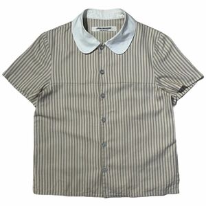 希少 AD1994 JUNYA WATANABE striped short-sleeve shirt COMME des GARCONS archive collection vintage Japanese label 90s Rare 初期 