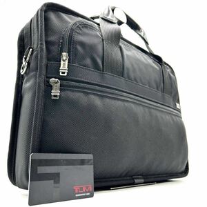 1円《 美品 》TUMI トゥミ 2way ビジネスバッグ ブリーフケース PCバッグ メンズ バリスティックナイロン レザー A4 PC収納◎ ブラック 黒