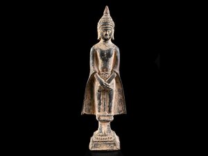 【雲】某寺院買取品 古銅 スコータイ時代 タイ仏 古美術品(チベット中国仏教美術)CA9758 OTplki