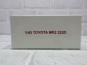 ミニカー　1/43　シーエムズコーポレーション　トヨタ　MR2　222D　ホワイト　モデルカー 