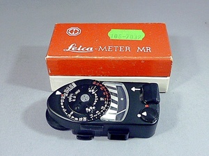 ☆ライカメーター LEICA-METER MR 後期型(MR 4) ブラッククローム CDS露出計 動作確認済 精度良好 美品 電池・元箱付