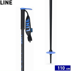 スキーポール 24 LINE HAIRPIN カラー:BLACK DARKBLUE[110cm] ライン ヘアピン スキー ストック 23-24 日本正規品