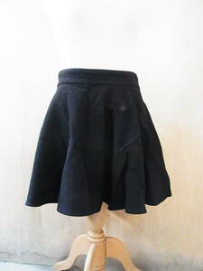 TS 良好 正規品 MIUMIU ミュウミュウ ウール フレアスカート 黒 サイズ42