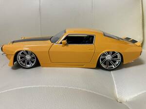 Jada　1/24　1971　CHEVY CAMARO　黄×ブラック　箱無し⑤　