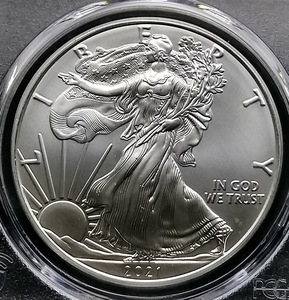 《準最高鑑定》 2021(P)緊急発行 シルバーイーグル PCGS MS69 初日発行 First Day of Issue 銀貨 ＄1 マイケル・レーガン 直筆サイン入り