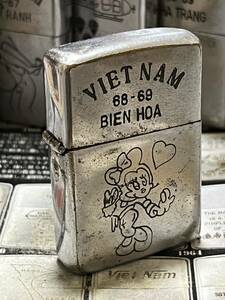 1968年製ベトナムジッポー「ミニーマウス」ヴィンテージ ミリタリー ZIPPO ディズニー