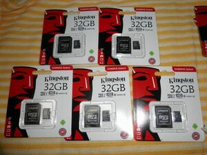 Kingston microSDHC CARD 32GB CLASS 10 UHS-I OK WITH ADAPTER Canvas Select SDCS/32GB KING STONE TECHNOLOGY X5 NO3