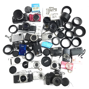 PENTAX X-5 Nikon Nikomat EL CASIO EXILIM EX-Z700 含む デジタル フィルム カメラ レンズ まとめセット