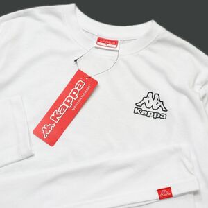 ●送料390円可能商品 カッパ KAPPA 新品 メンズ カジュアル シンプル 長袖 Tシャツ ロンT 白 Lサイズ [X0390XAC-N0A-L] 一 三 弐★QWER★