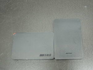 【2台まとめ売り/検品済み】BUFFALO 1TB ポータブルHDD HD-PCFS1.0U3 / HD-PCF1.0U3 (使用時間：1801h/3514h) 管理:m-24