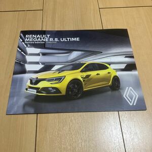 世界限定 1976台 RENAULT MEGANE R.S. ULTIME limited edition カタログ 2023年4月版 14ページ (240316)