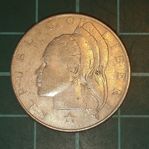 【一円スタート】リベリア共和国　50セント銀貨　1961年