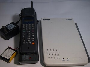 Tamra(SAXA)製　WS200 コードレス電話機Ｋ（黒）　中古品　基本動作確認済み　　[S941]