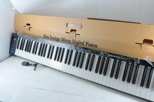 [MAB05]未使用品?動作品 Nikomaku PH88 充電式電子ピアノ 電子キーボード 88鍵盤 デジタルピアノ ニコマク SWAN Slim Design 88Key 箱付き