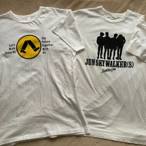 【2枚セット】ジュンスカ ツアーTシャツ 半袖 歩いていこう レッツゴー4匹 JUN SKY WALKER(S) サイズL