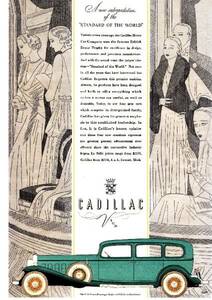 ◆1932年の自動車広告　キャデラック5　Cadillac