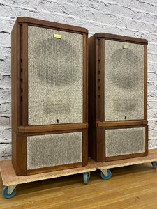 □t2644　中古品★　　TANNOY　タンノイ　Stirling　ペアスピーカー　スタンド付き　【ヤマトボックスチャーター便/法人様のみ利用可能】