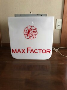 MAXFACTOR　電飾看板　レトロ　インテリア　マックス・ファクター