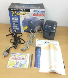 【中古品/通電のみ確認・ジャンク】★brother ブラザー PCラベルプリンタ P-tauch　ピータッチ　9200pc　元箱・付属品付