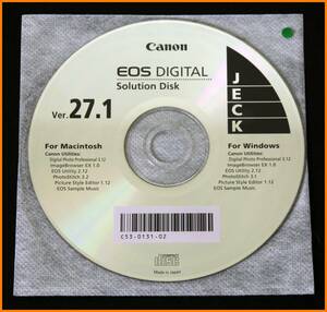 【送料無料】ソフト★キャノン EOS DIGITAL Solution Disk（Ver.27.1）緑