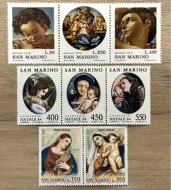 外国切手　サンマリノ　クリスマス　完品3セット　未使用