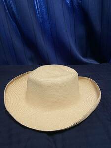 美品◆45rpm エクアドル製　ハンドメイド　パナマハット　麦わら帽子