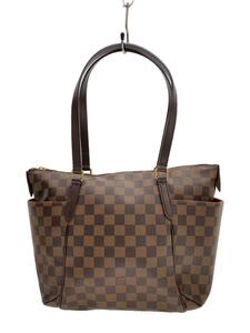 LOUIS VUITTON◆ダミエ/トータリーPM/トートバッグ/レザー/BRW/N41282