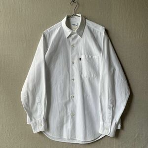 フランス製 old agnes b. homme シャツ / コットン ホワイト ワイド ビンテージ 90s T4-02117-1429