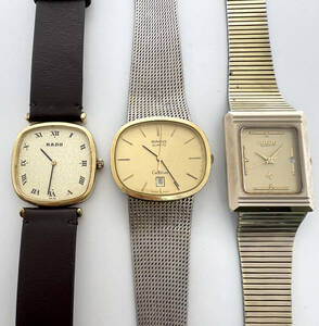 腕時計 まとめ売り 3点セット RADO ラドー クォーツ 手巻き レディース メンズ 腕時計 ジャンク