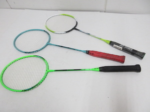 n76212-ty 中古品★3本 YONEX バドミントンラケット ヨネックス [115-240417]