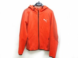 ★PUMA プーマ フルジップ フーディ ストレッチ ジャケット 594608 サイズL オレンジ★/H