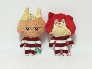 【新品】2個セット ブサブサボーダーズ ① ぬいぐるみ ストラップ★人形