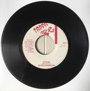 Beres Hammond - Stress / Reggae Dancehall Foundation Dub Lovers Rock / 45RPM 7インチレコード