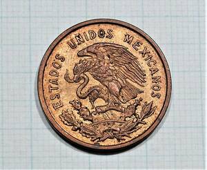 珍品 鷲 ヘビ 57年前★メキシコ 10センタボ 1967年★