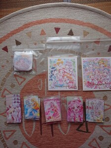 未使用品(中古) HUGっと! プリキュア 関係 色紙 art - 缶バッジ - カードウェハース ～ 1円start