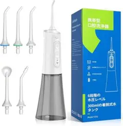 口腔洗浄器 Liebssen 水強度 5段階調整 IPX7防水 ホワイト